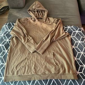 3X Vero Moda Ruffled Hem Hoodie